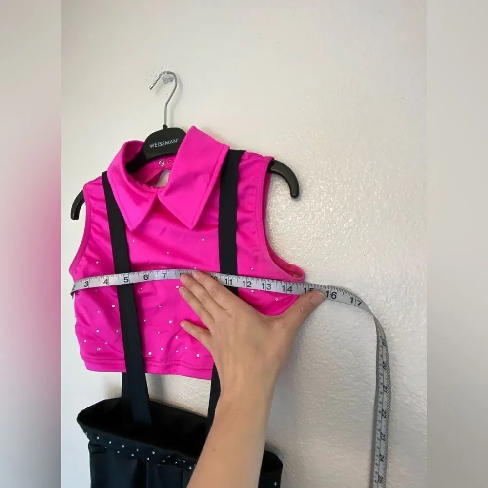 WEISSMAN Dance Costume menswear hot pink black Bye Bye Blackbird 14089 SA